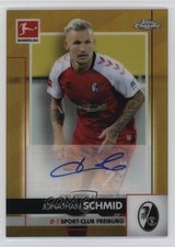 Jonathan Schmid Chrome Bundesliga 2020/21 Gold Refractor /60 Auto