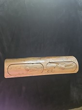 Hand Crafted Cedar Log Wood Drawer Treasure Box One Of A Kind 12.5" EUC