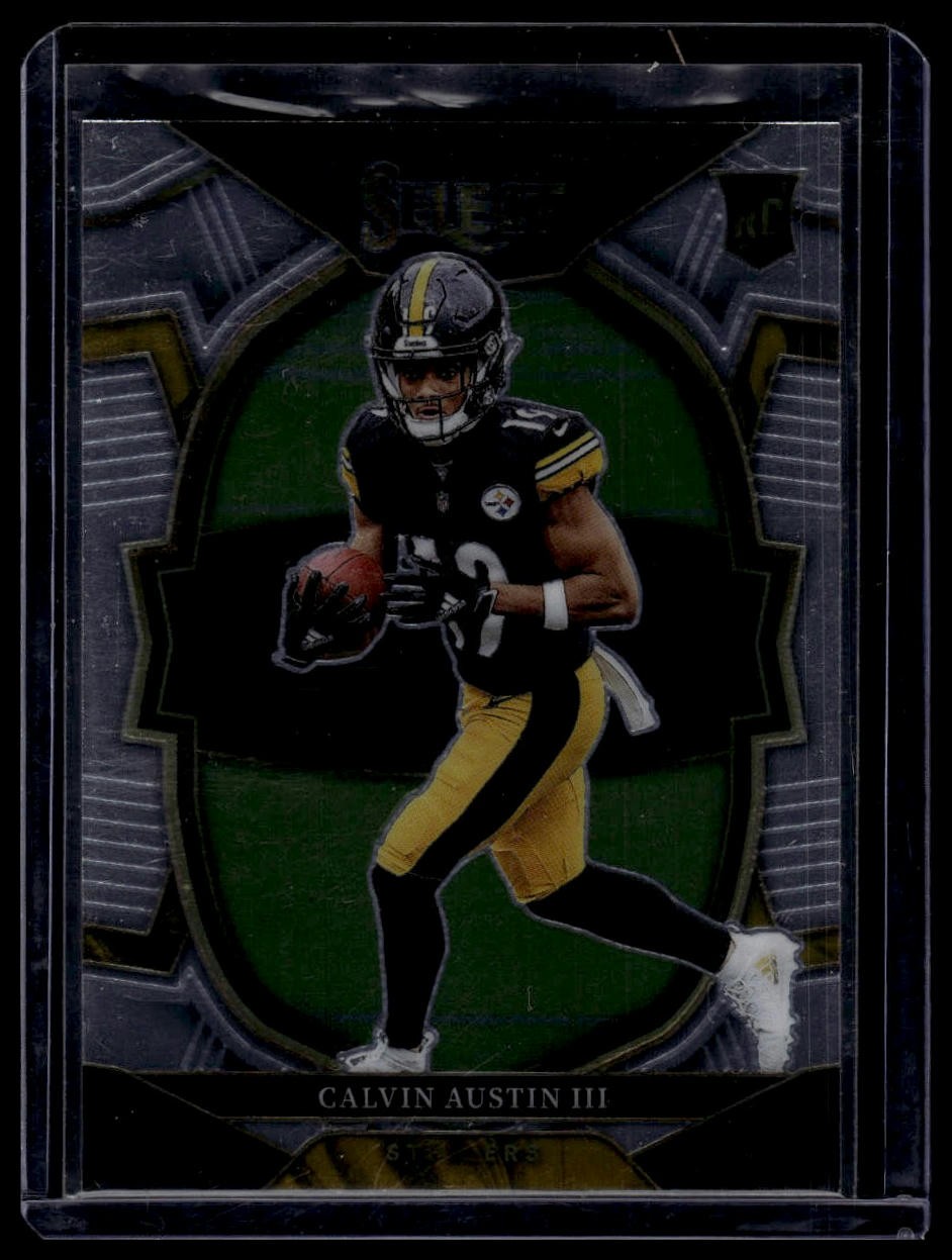 2022 Panini Select #65 Calvin Austin III Silver Prizm Die Cut