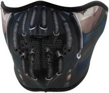 Zan Headgear Neoprene Half Mask, Pain WNFM097H Motorcycle Ski ATV Halloween