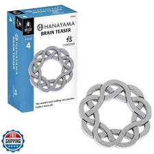 BePuzzled |Coaster Hanayama Metal Brainteaser Puzzle Mensa Rated 