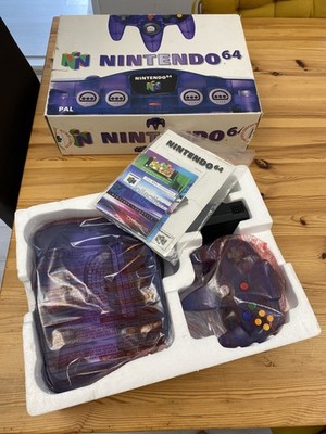 Nintendo 64 Lila Konsole CIB Plum Grape N64 Boxed Funtastic 
