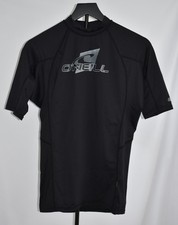 O'Neill Men  s Basic Skins Short Sleeve Rash Guard, UPF 50 , Sz: XL, Black