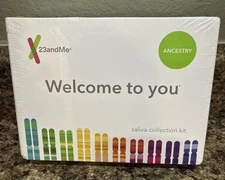 23 And Me Ancestry Saliva Collection Kit Expired 2021-09-23 Factory Sealed
