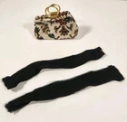 NOS 1960s Vtg Mary Poppins Horsman Doll Carpet Bag Purse Carpetbag & Stockings