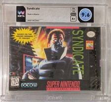 Syndicate Super Nintendo SNES OCEAN Factory Sealed Brand New WATA 9.6 A+