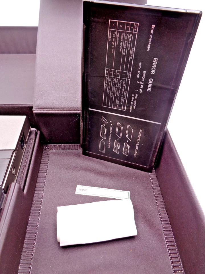 SHARP POCKET COMPUTER PC-1247 + CE-125 (PRINTER/CASS.-INTERFACE) ✅🟡 GETESTET - Bild 4 von 4