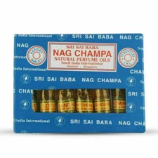 Sri Sai Nag Champa Perfume Oil Set 6x3ml Natural Attar Bottles