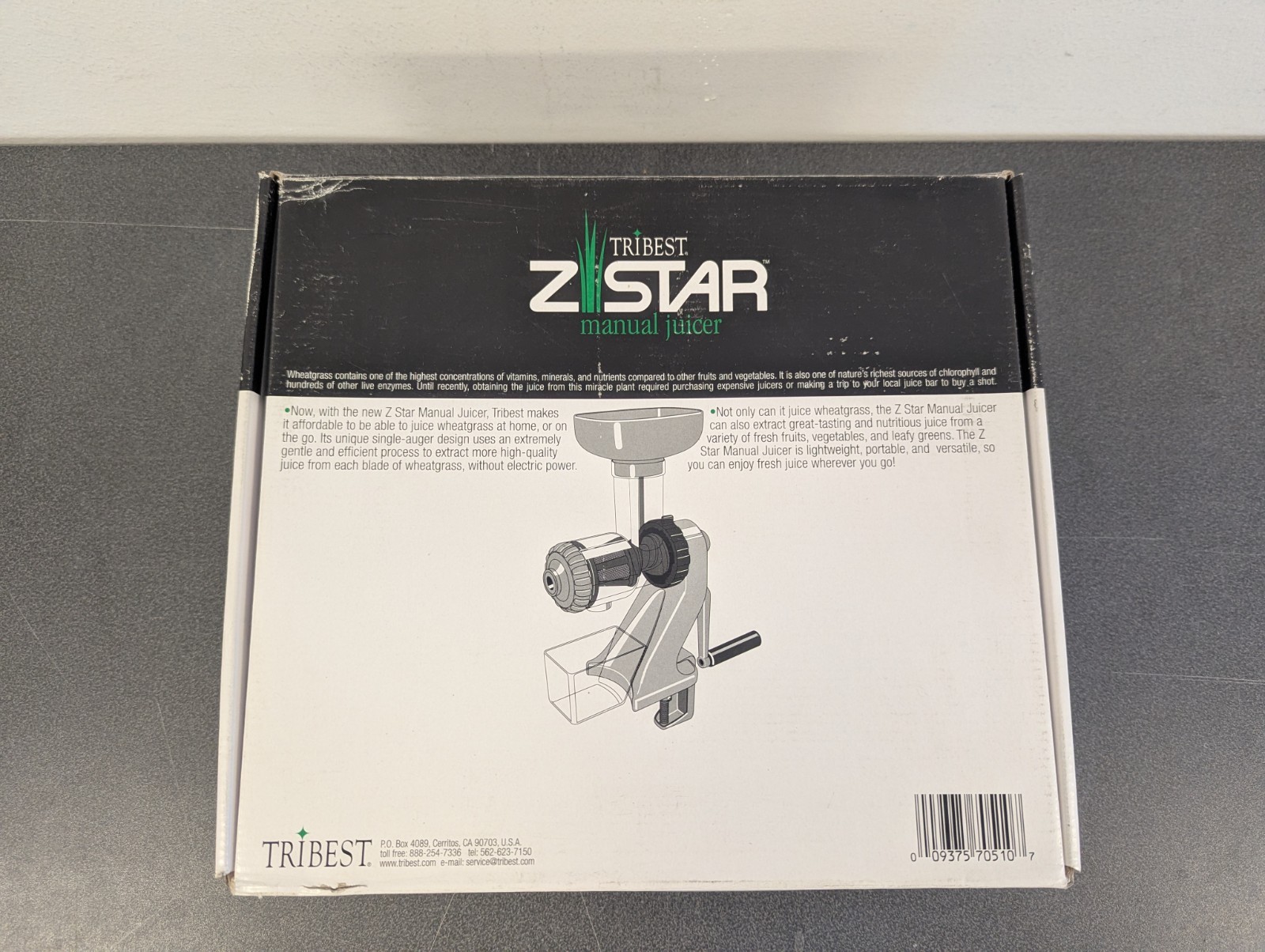 Tribest Z Star Manual Juicer - Wheatgrass, Fruits & Vegetabl