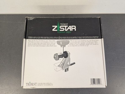 Tribest Z Star Manual Juicer - Wheatgrass, Fruits & Vegetables - Open Box 