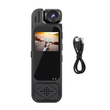 Black 180  Rotating Lens 1080P DVR IR Night Audio Video Recorder Camcorder