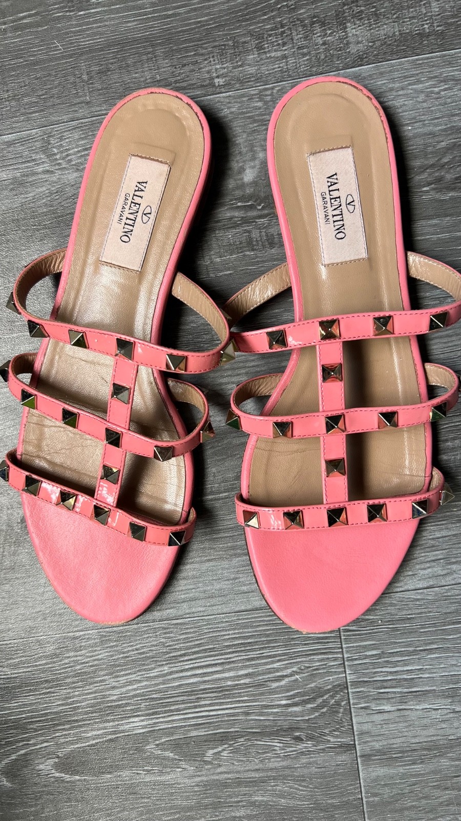 Valentino Garavani Rockstud Flat Slide Sandals