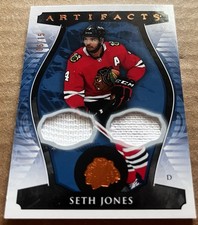 Seth Jones 23-24 UD Artifacts Game Used Jersey,Patch, Or Fight Strap ? 06/15 SP