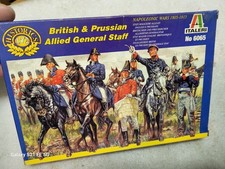 Italeri Napoleonic British  Prussian General Staff Soldier Figures 1/72 6065