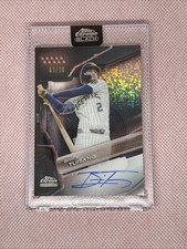 2026 Topps Chrome Black Brice Turang Mini Diamond Auto 1 /10 1st Print Brewers