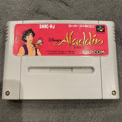 SNES ALADDIN Disney's SFC Super Famicom Nintendo Cartridge Only 1993 Japanese