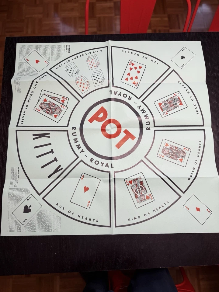 1962 Vintage Whitman Rummy Royal #4713 Vinyl Game Board Original Box - Excellent - Image 3 of 4