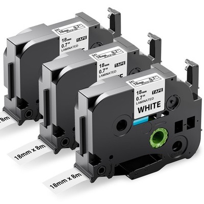 3er-Pack AZe-241 TZe241 18 mm kompatibel mit Brother Etikett