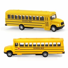 Schulbus Modell Auto Spielzeug Metall Druckguss Zur&uuml;ckziehbar P&auml;dagogisch