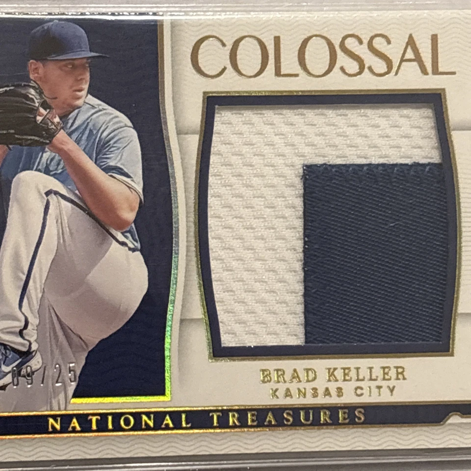 2019 National Treasures BRAD KELLER #CLM-BK Colossal PATCH 09/25 - BASEBALL CARD - Image 3 of 4