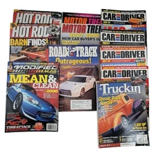 Vintage Automotive Magazine Lot Featuring Hot Rod Motor Trend Car Driver Truckin