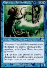 MTG English Cephalid Illusionist Light Play Foil Torment