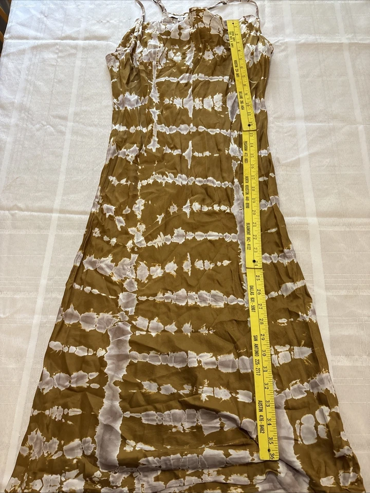 Young Fabulous & Broke Dress Slip Midi Tye Dye Boho Cowl Neck Size XS vacation - Image 4 of 4