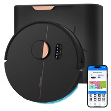 BObsweep Dustin Plus Self-Emptying Robot Vacuum & Mop with 100-Day Dock, 8000 Pa