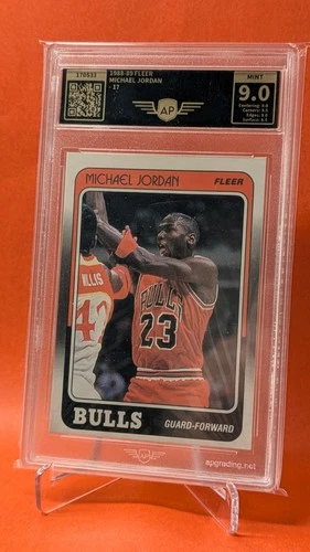1988-89 Fleer - Michael Jordan #17 Graded AP (PSA) 9