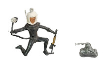 1960s Marx 2.25" and LP Plastic Space Man Aliens Astronaut 1  Figures, Hong Kong