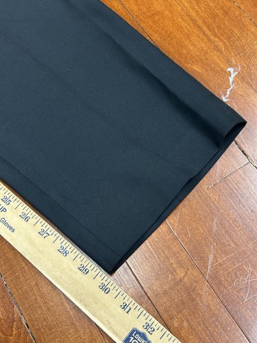 New Chaps Feldman Pants Mens 40x30 Performance Wrinkle Free Stretch Black Office - Picture 5 of 9