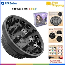 Hair Diffuser Attachment Universal Plastic for Curly Wavy Hair Travel