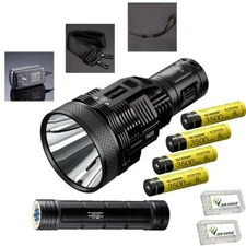 Value Bundle: Nitecore TM39 Lite Flashlight & NBP68HD & 4x NL1835HP & 2x Cases