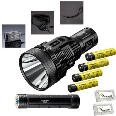 Value Bundle: Nitecore TM39 Lite Flashlight & NBP68HD & 4x NL1835HP & 2x Cases