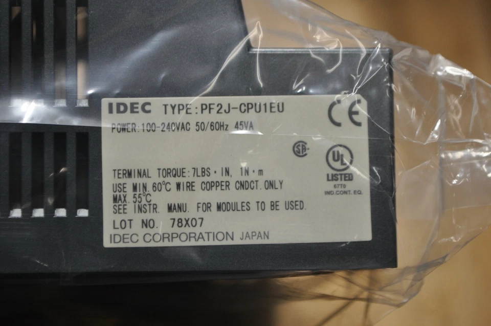 Idec FA-2J, PF2J-CPU1-EU FA-Junior PROGRAMMABLE CONTROLLER BRAND NEW!!! - Image 4 of 4