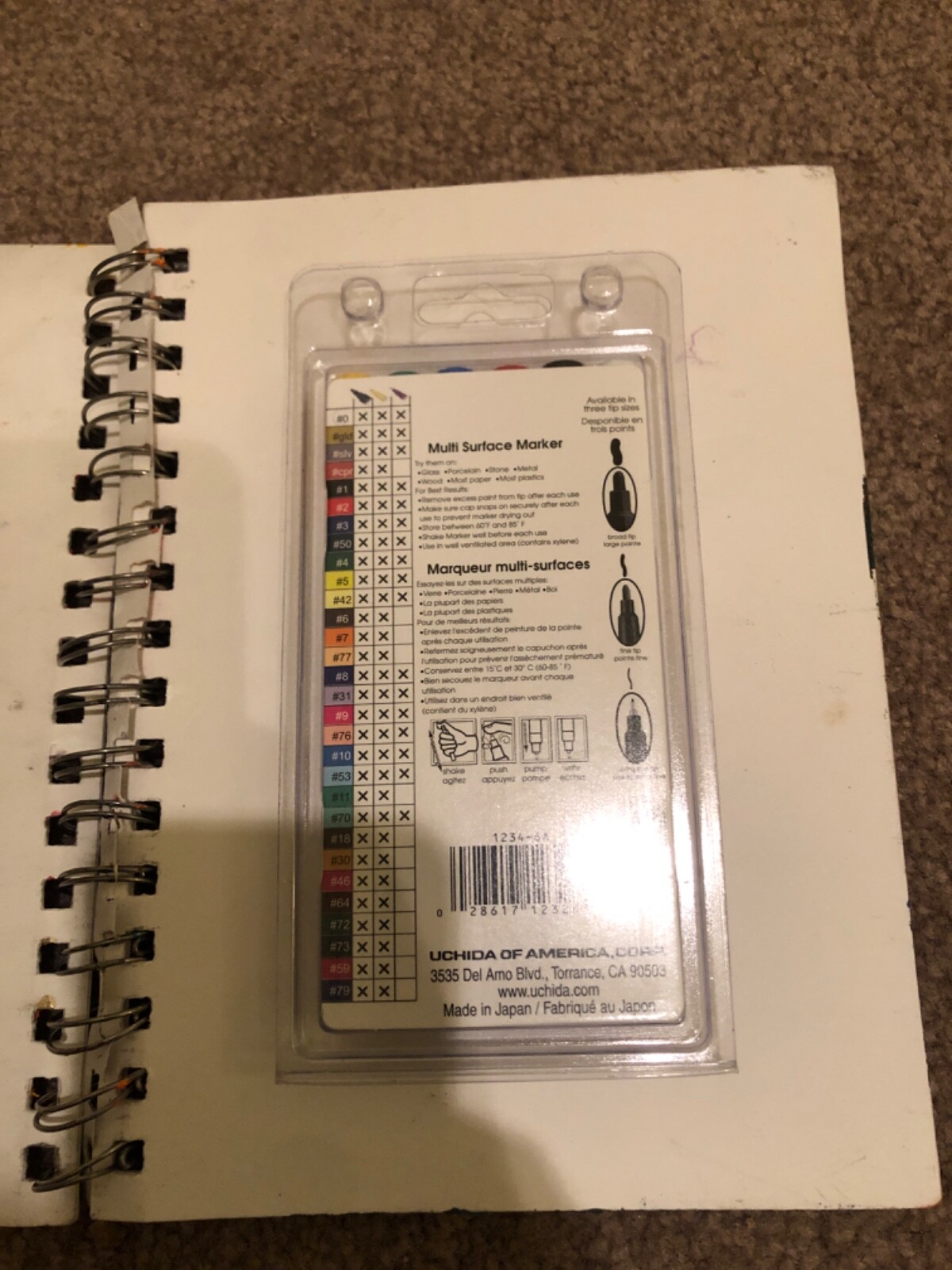 Marvy Uchida DecoColor Extra Fine Tip - 6 Pack