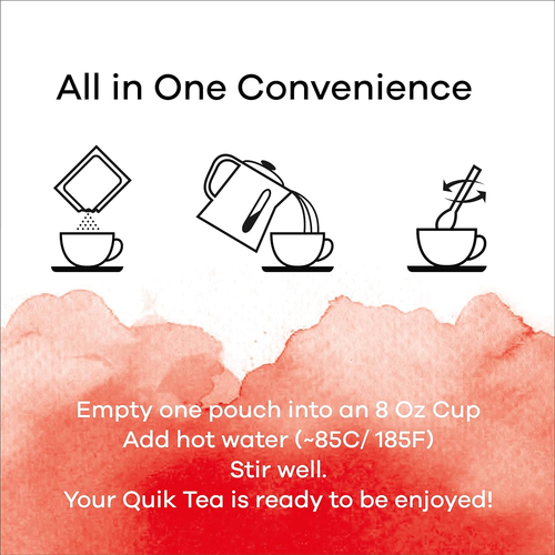 Quiktea Masala Chai Tea Latte - 10 Count Single Box - All Natural Preservative F - 第 5/12 張圖片