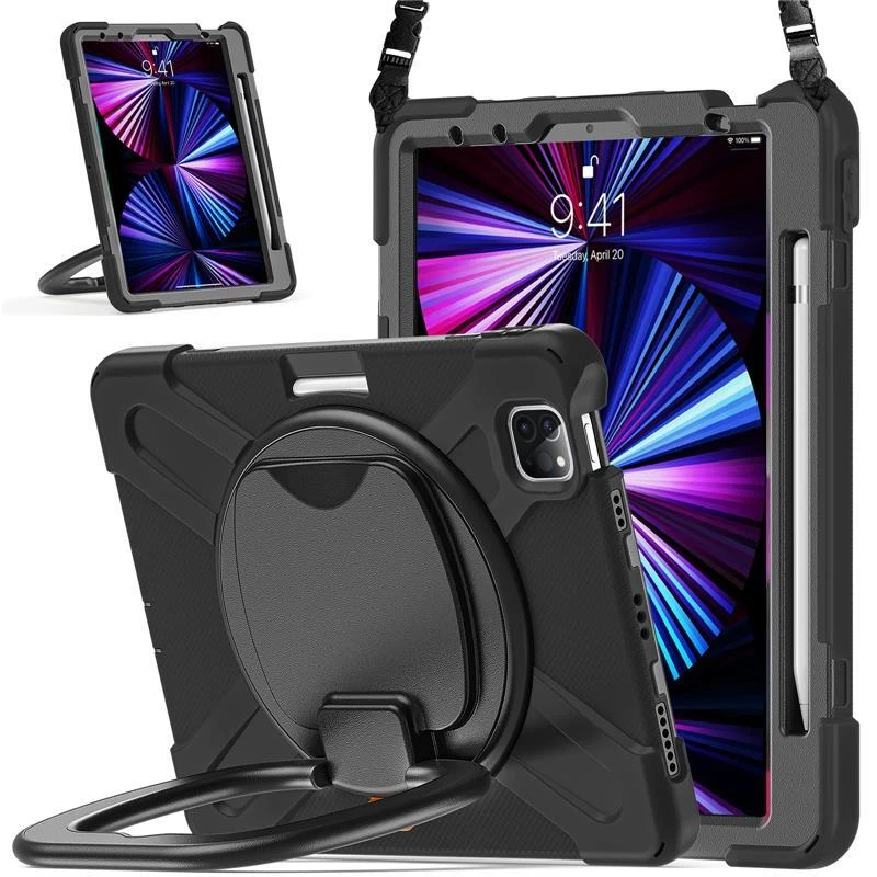 Shoulder Strap Case For iPad Pro 11 Air 4 5th iPad 10th 9th 8 7 th Hybrid Cover - Image 4 of 4