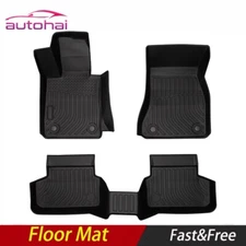 Fits 17-23 BMW 5-Series G30 TPE 3D Molded Floor Mats All Weather Liners 3PCS 3D