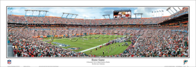 Miami Dolphins Playoff Game Sun Life Stadium Unframed Panoramic Poster 1036