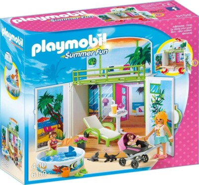 Playmobil Summer Fun 6159- Play Box with Key and Lock Rare discontinued  Set