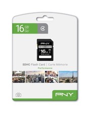 PNY 16 GB SDHC Class 4 Flash Memory Card P-SDHC16G4H-GE 