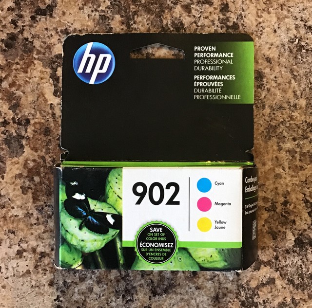 Genuine HP 902 Tri-Color Cyan Magenta Yellow Ink Cartridges 3-Pack Exp 02/2021 | eBay