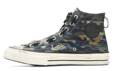 UNDERCOVER x Converse Chuck 70 Hi Camo 164833C Black Sneakers Rare 
