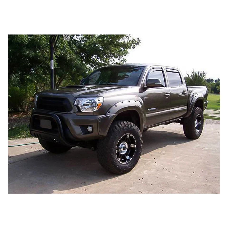 For 2005-2011 Toyota Tacoma 73.5 Fleetside Bed Pocket Style Rivet Fender Flares - Image 3 of 4