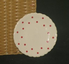 Andrea by Sadek REPLACEMENT PLATE for Children's Porcelain Tea Set RED POLKA DOT