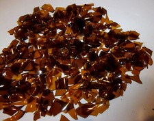 400 TRANSPARENT BROWN Glass CURVED Tiles MULTI-SHAPES SIZES Craft Z014