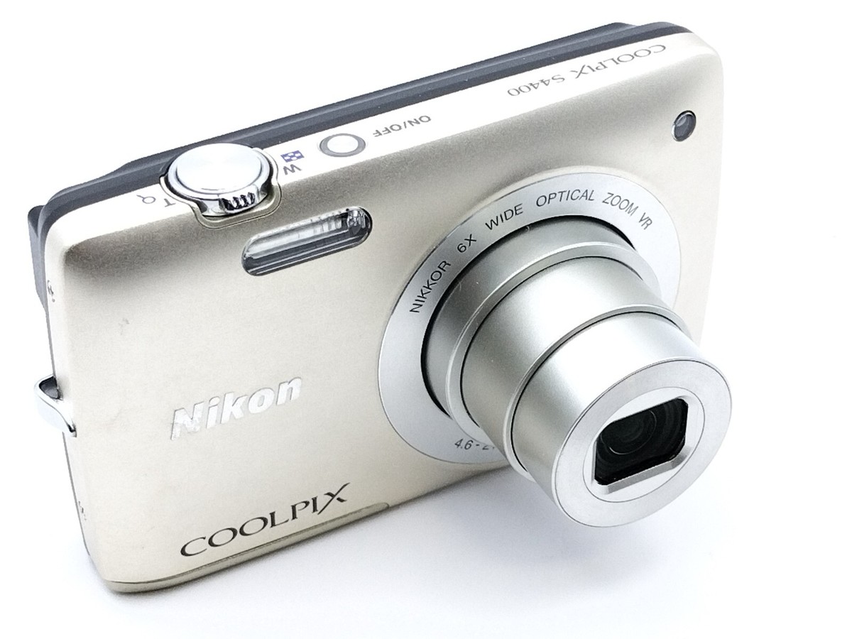 N MINT] Nikon COOLPIX S4400 Gold 20.1MP 6x Zoom Digital