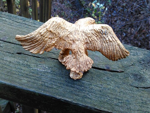 VINTAGE GOLDMETALL ADLER VOGEL MIT ECHTEN DIAMANTAUGEN JUWELIER KARIERT - Bild 2 von 5
