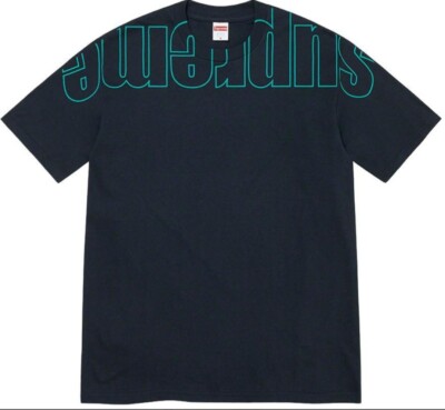 SUPREME UPSIDE DOWN TEE/ Navy/SIZE XXL/ FW22 WEEK 5 Brand